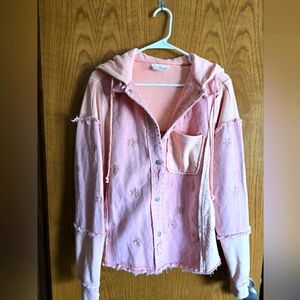 NWOT, Never Worn, Size Small, Peach Oli & Hali Star Hoodie Jacket!